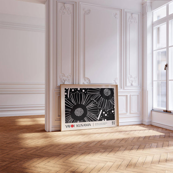 Office decor with refined floral horizontal wall hanging design