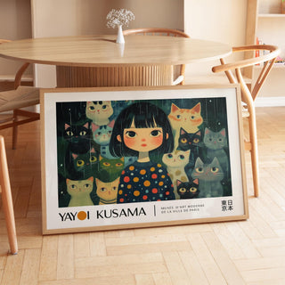 Modern unique wall art inspired by Kusama’s polka-dot theme