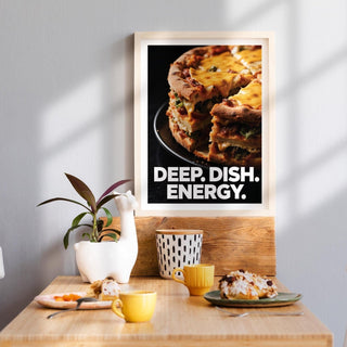 A colorful print for kitchen walls, ideal as a foodie gift idea.