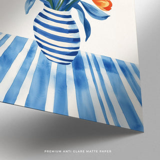 Still life Tulip Wall Art showing bold florals in a painterly style.