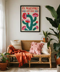 Vintage Mexican Wall Art inspired by 1920s cultural poster design.