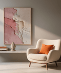 Modern home Pink Wabi Sabi Poster Pink Beige wall art print option