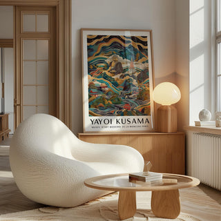 Buddha poster featuring intricate patterns and details