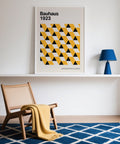 Graphic art Bauhaus Poster 1923 inspired by the original Dessau archive.