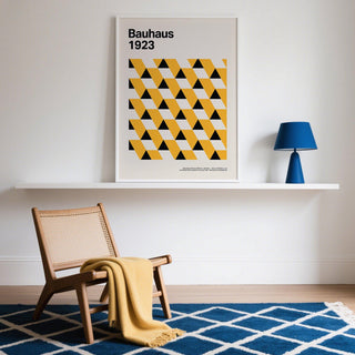 Graphic art Bauhaus Poster 1923 inspired by the original Dessau archive.