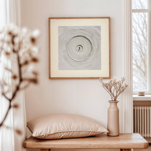 Dreamlike print in muted tones for surrealism posters collection