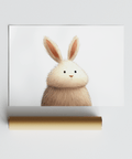 Cute Rabbit Wall Art poster in Beige adds charm to toddler’s wall art collection
