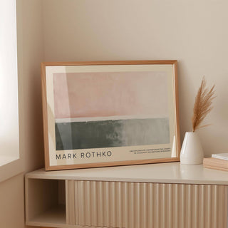 Modern pastel horizontal wall decor for minimalist interior design