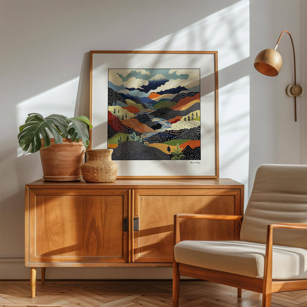 Artistic Japanese art prints inspired by contemporary aesthetics