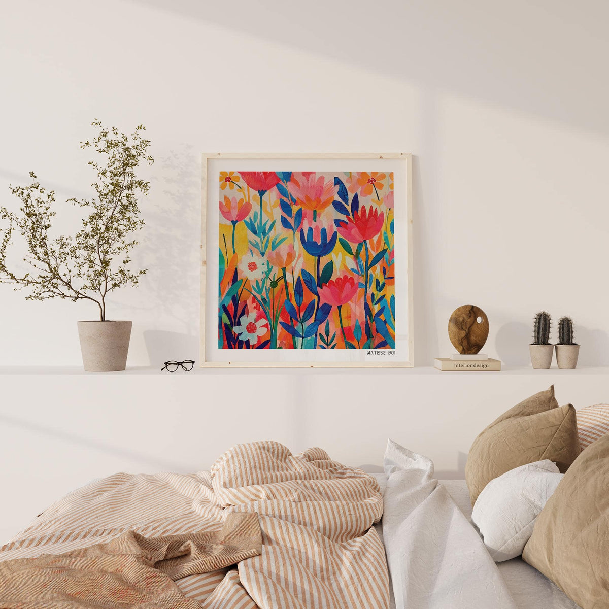framed matisse exhibition poster for art collectors