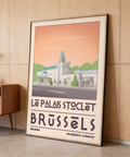 Street-level illustration of Le Palais Stoclet with Deco type