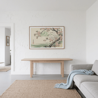Bordered layout preview of Heron Wall Art with subtle margin