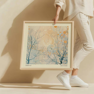 high-quality minimalist poster art in neutral tones