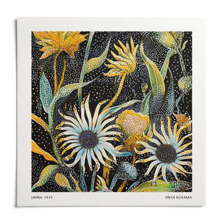 Abstract Art Floral Print, shown as an unframed paper print on a plain white background