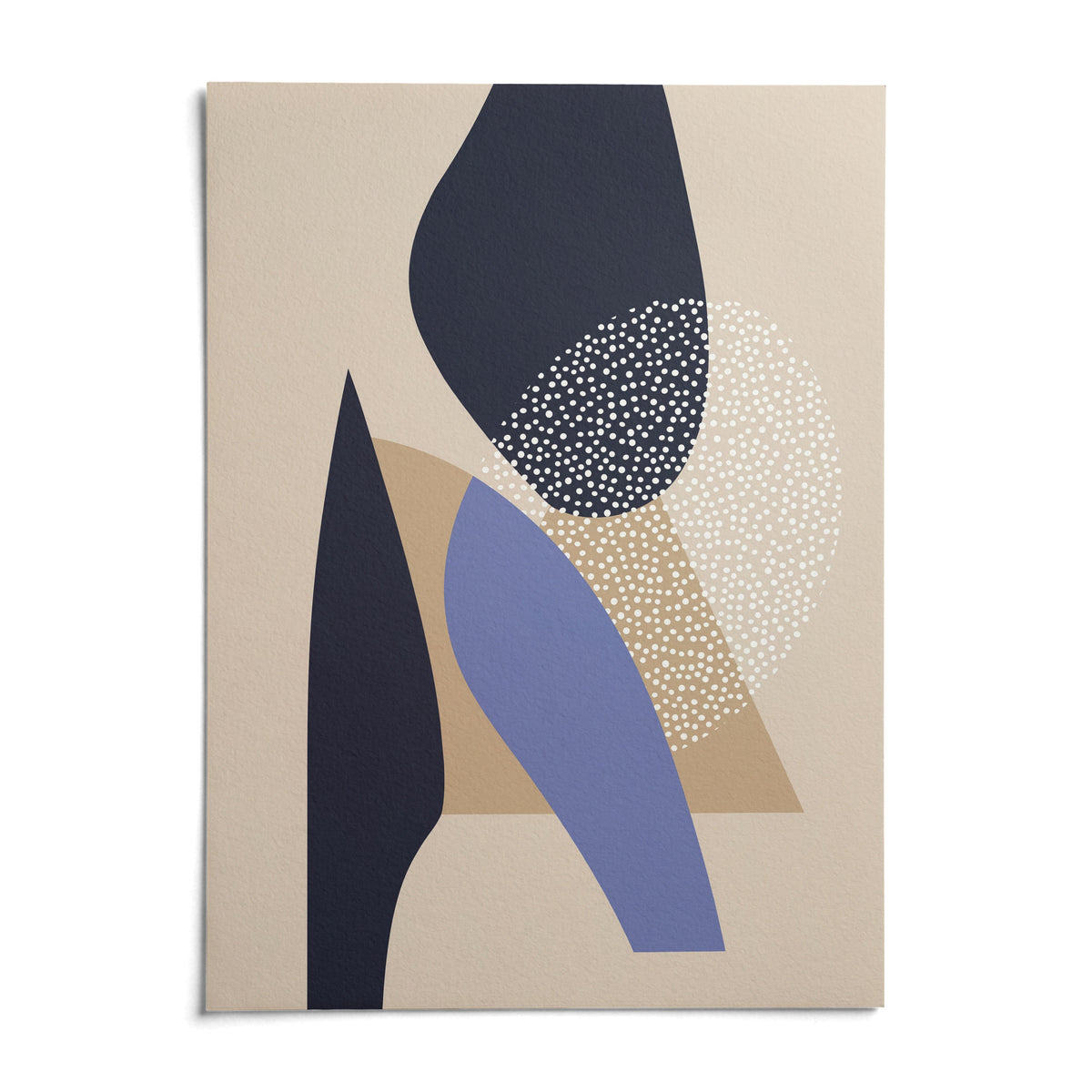 Abstract Art Poster, shown as an unframed paper print on a plain white background