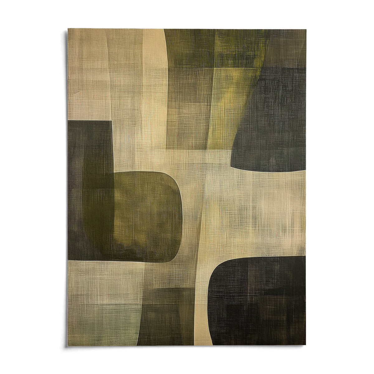 Abstract Art Print, shown as an unframed paper print on a plain white background