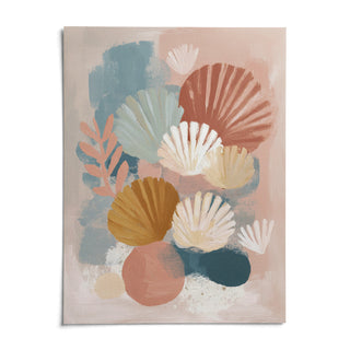 Abstract Botanical Print, shown as an unframed paper print on a plain white background