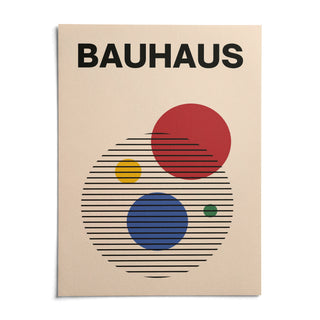 Abstract Circle Wall Art, shown as an unframed paper print on a plain white background