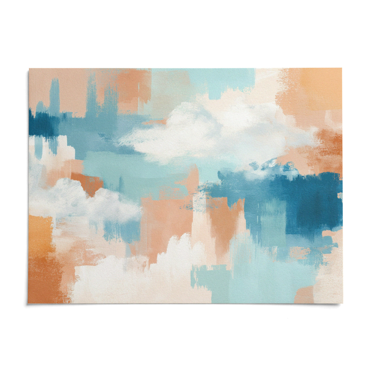 Abstract Cloud Print, shown as an unframed paper print on a plain white background