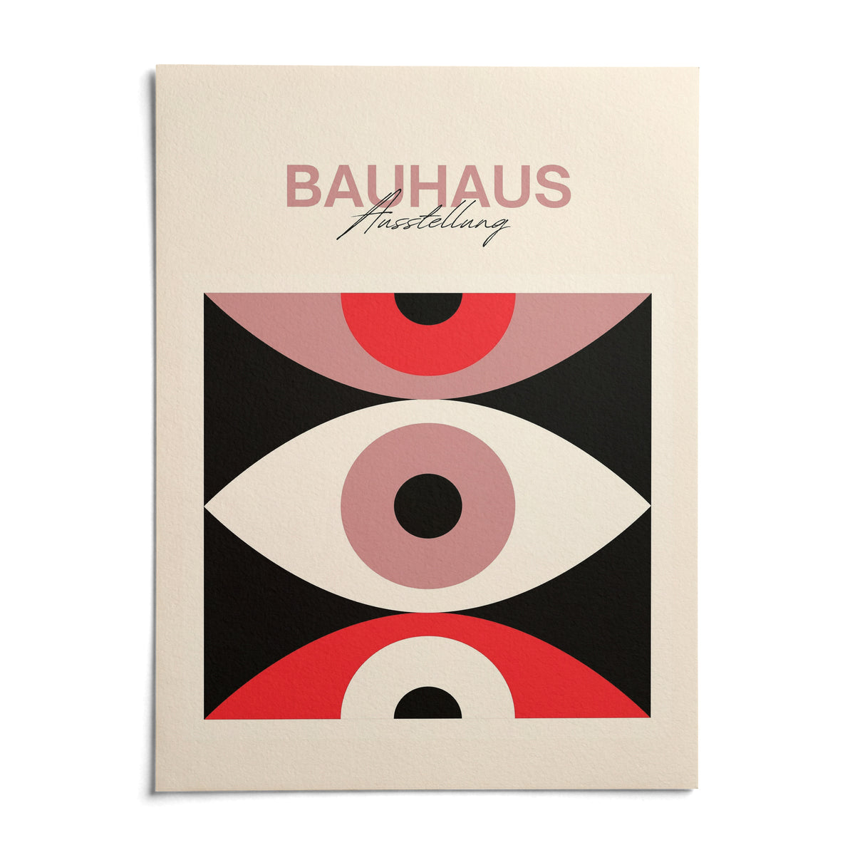 Abstract Eye Poster, shown as an unframed paper print on a plain white background