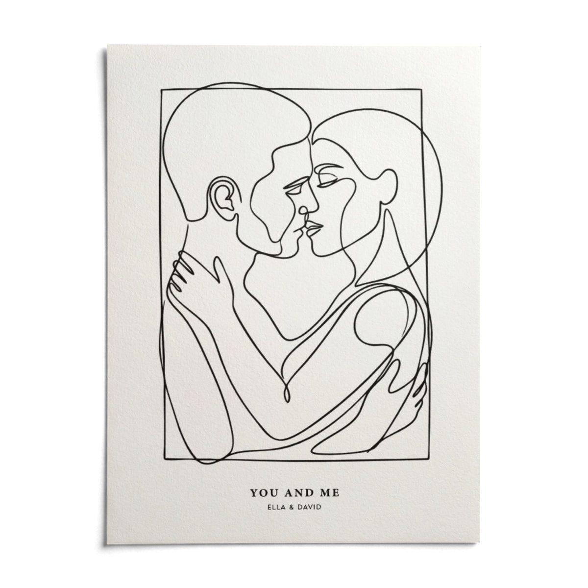Abstract Figures, shown as an unframed paper print on a plain white background