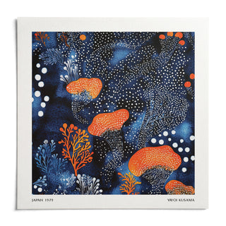 Abstract Floral Art, shown as an unframed paper print on a plain white background
