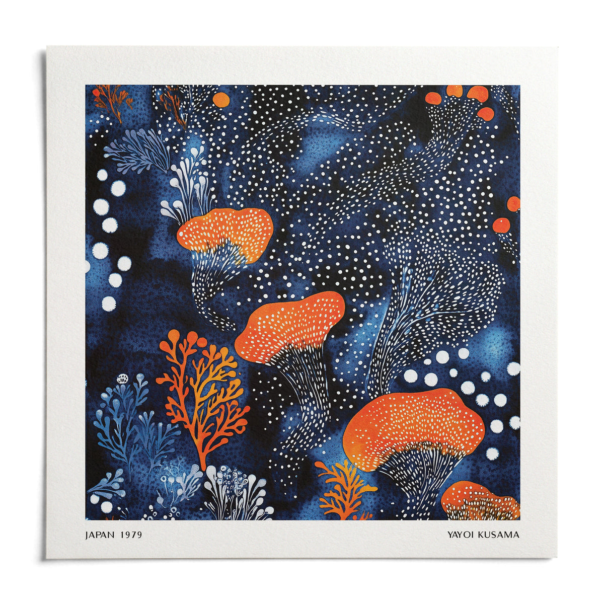 Abstract Floral Art, shown as an unframed paper print on a plain white background