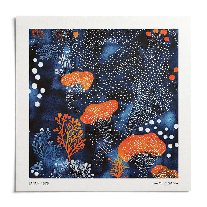 Abstract Floral Art, shown as an unframed paper print on a plain white background