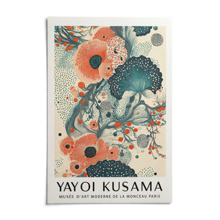 Abstract Floral Poster, shown as an unframed paper print on a plain white background