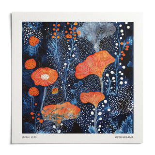 Abstract Flower Art, shown as an unframed paper print on a plain white background