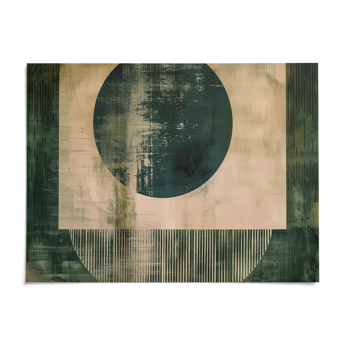 Abstract Geometric Poster, shown as an unframed paper print on a plain white background
