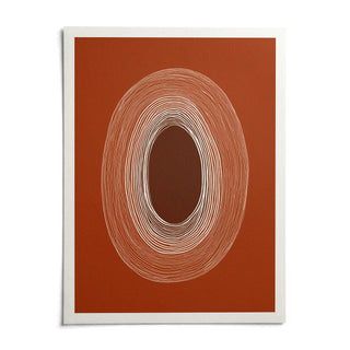 Abstract Line Drawing Poster, shown as an unframed paper print on a plain white background