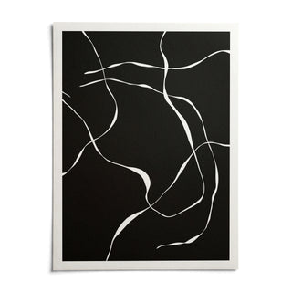 Abstract Lines Art Print, shown as an unframed paper print on a plain white background
