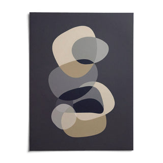 Abstract Modern Art, shown as an unframed paper print on a plain white background