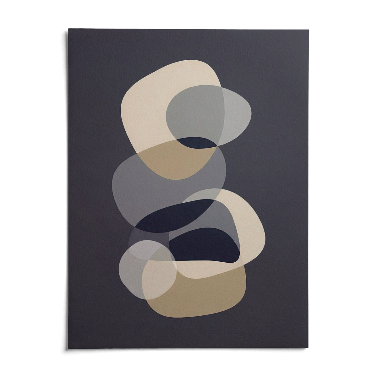 Abstract Modern Art, shown as an unframed paper print on a plain white background