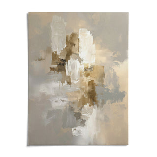 Abstract Neutral Art Print, shown as an unframed paper print on a plain white background