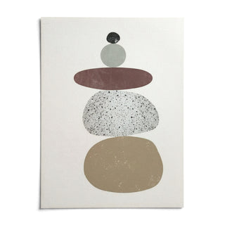 Abstract Rock Art Print, shown as an unframed paper print on a plain white background