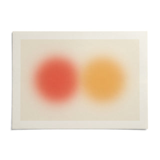 Abstract Sun Wall Art, shown as an unframed paper print on a plain white background