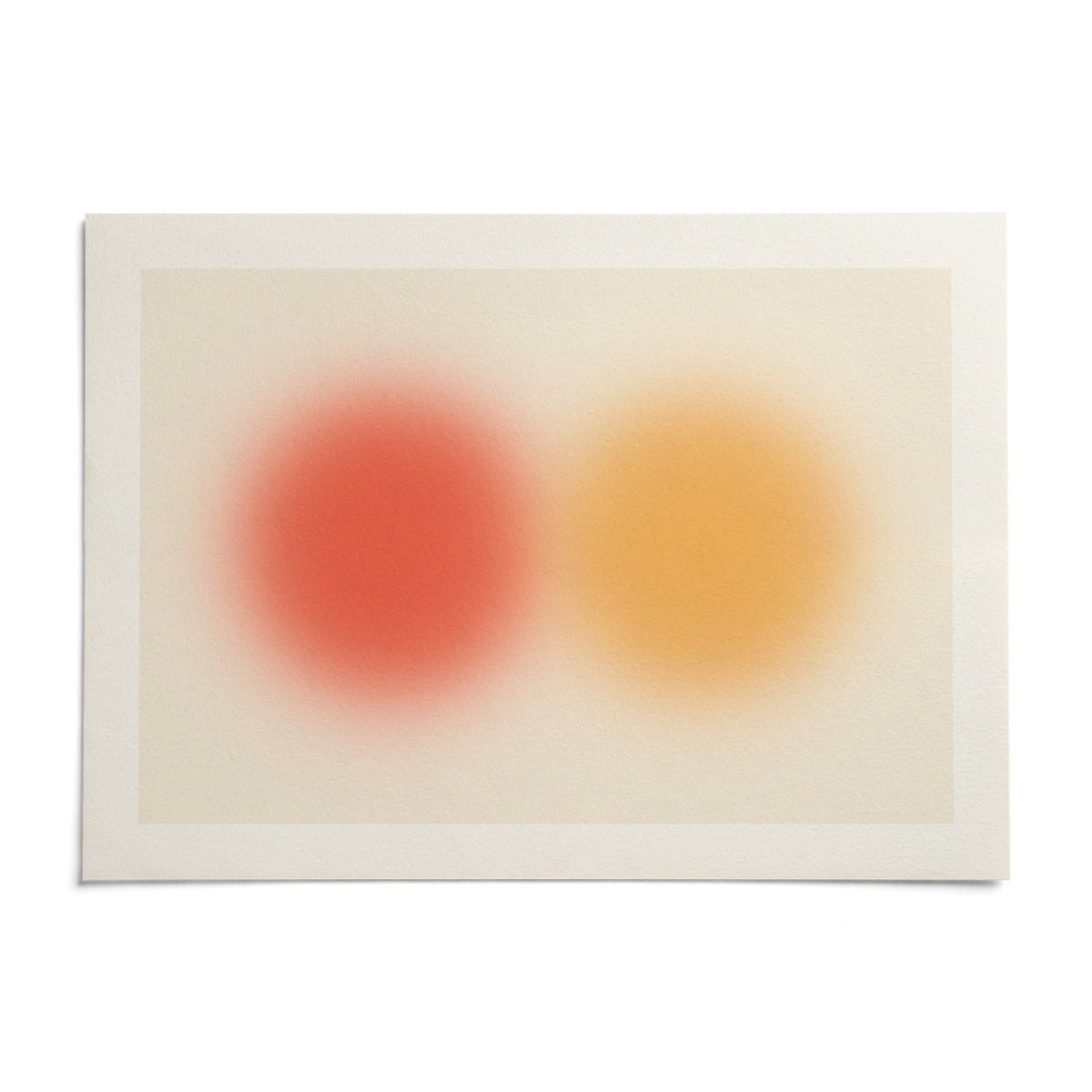 Abstract Sun Wall Art, shown as an unframed paper print on a plain white background