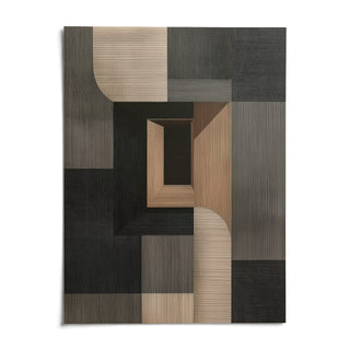 Abstract Wabi Sabi Print, shown as an unframed paper print on a plain white background