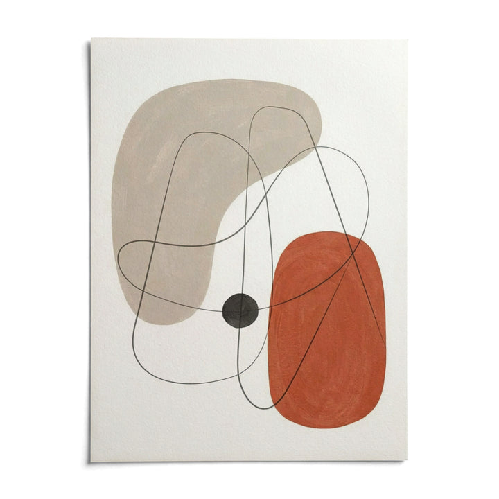Abstract Wall Poster, shown as an unframed paper print on a plain white background