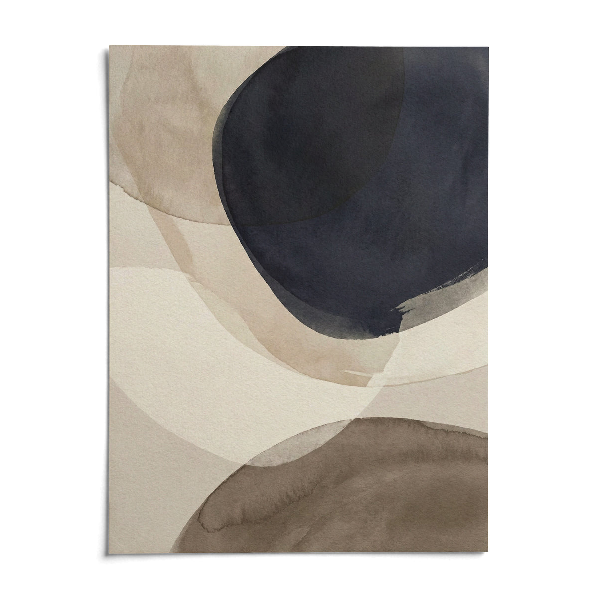 Abstract Watercolor Print, shown as an unframed paper print on a plain white background