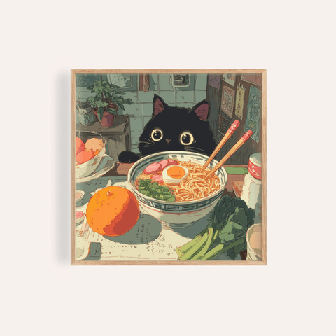 Foodie Wall Art in black and white for kitchen wall art