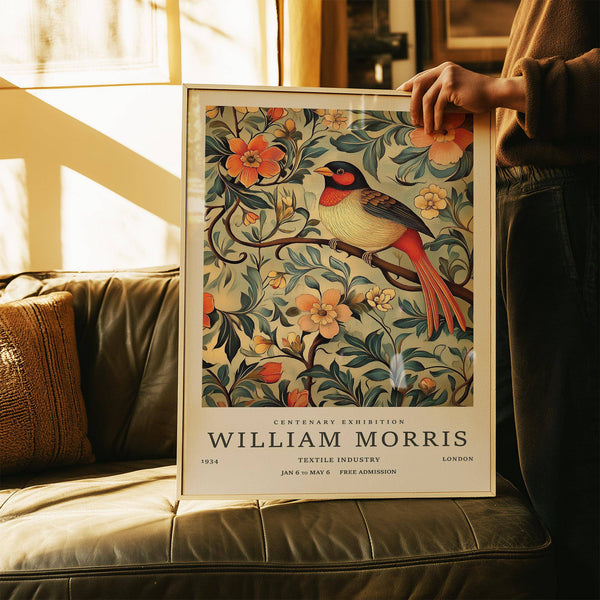 Decorative floral and bird vintage prints ideal for reading corners