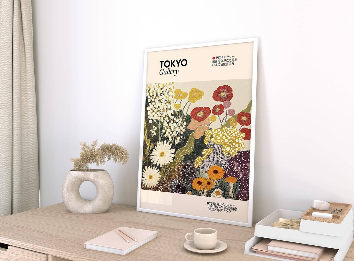 Botanical wildflower wall art for living room wall art prints