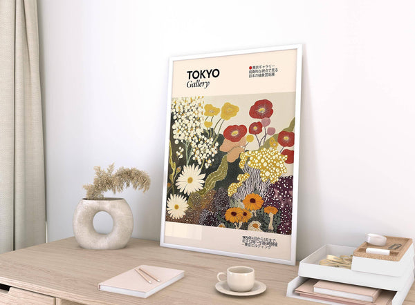 Botanical wildflower wall art for living room wall art prints