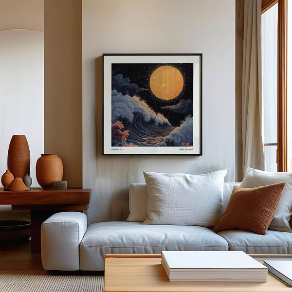 Statement Japanese art pictures for tranquil interiors