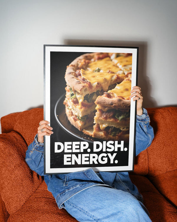 Retro kitchen decor that doubles as a foodie gift idea, centered around pizza.