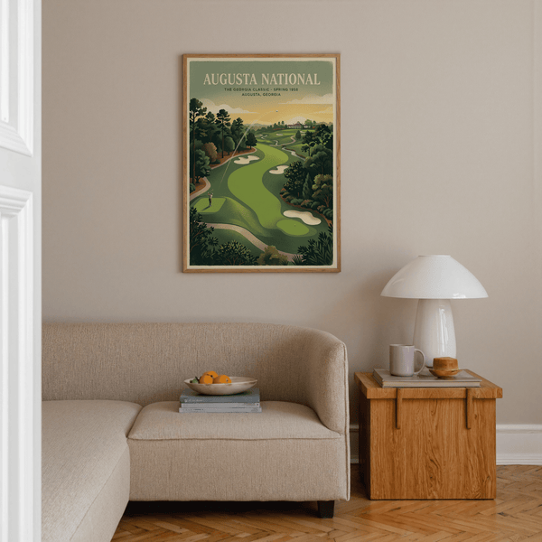 Includes Augusta National Golf Poster wall print with ‘Augusta National’ header text