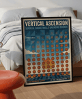 Angled geometric shapes behind the repeating basketball pattern on sports wall art print